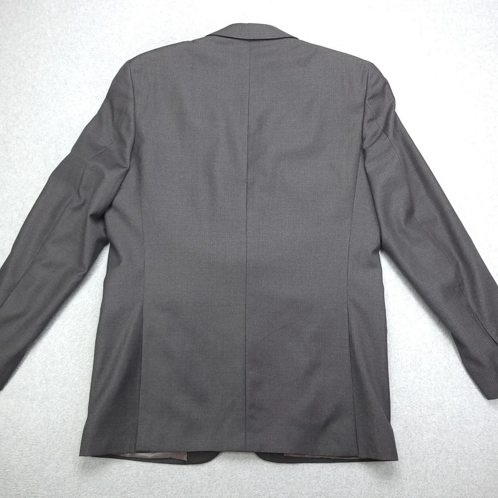 Joseph Abboud Ermenegildo Zegna Cloth Gray Striped Blazer‎ Men's Suit Jacket